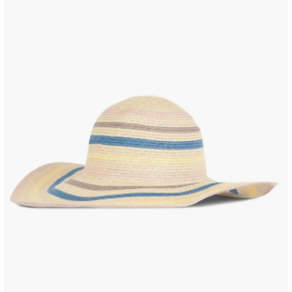 New with Tags Barbour Women's Astley Straw Sun Hat in Multi Size Small S - Picture 2 of 4